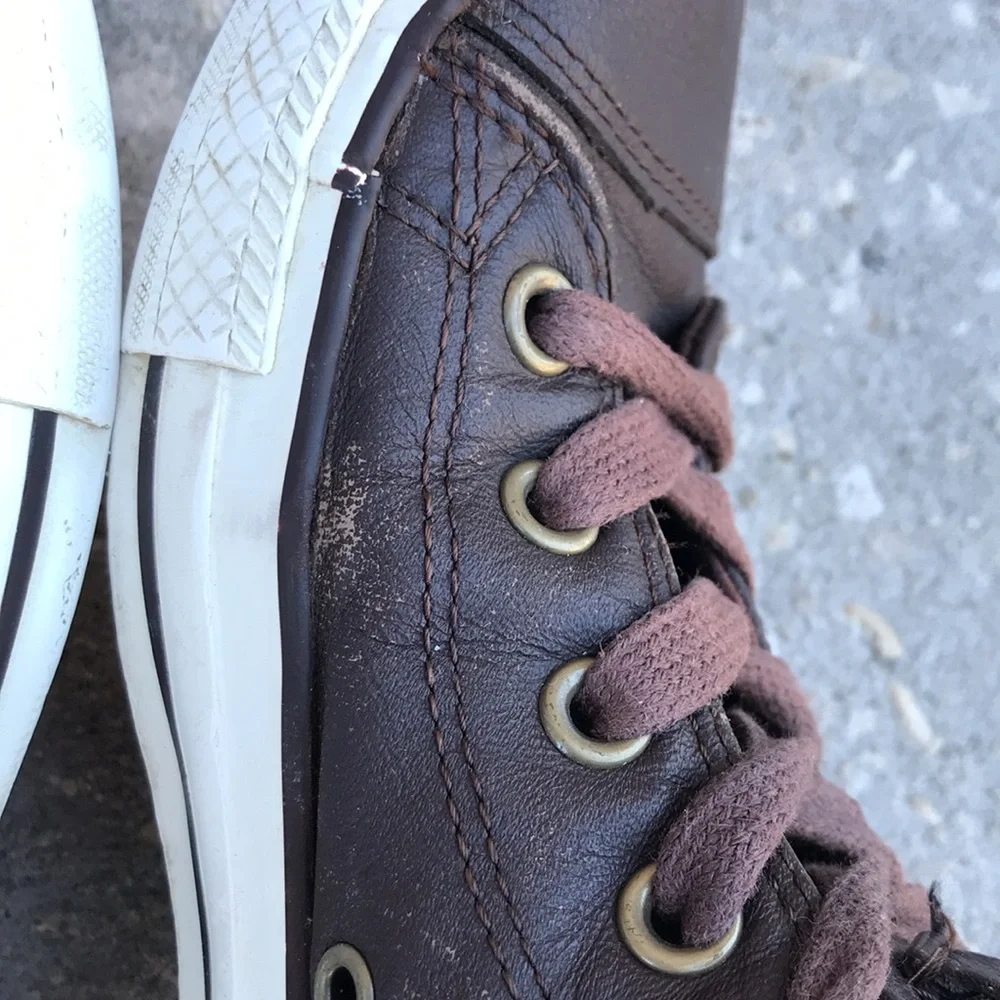 CONVERSE Chuck Taylor Padded Collar High 4 Farben Brown Leather Shoes | …